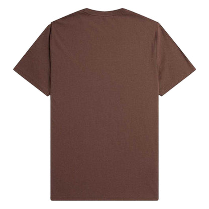 Maroon - Back - Fred Perry Mens T-Shirt