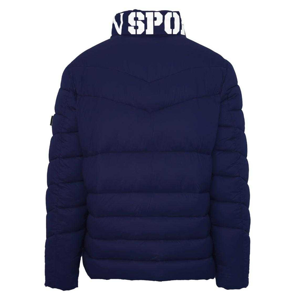 Navy Blue - Back - Plein Sport Mens Bold Logo Padded Jacket