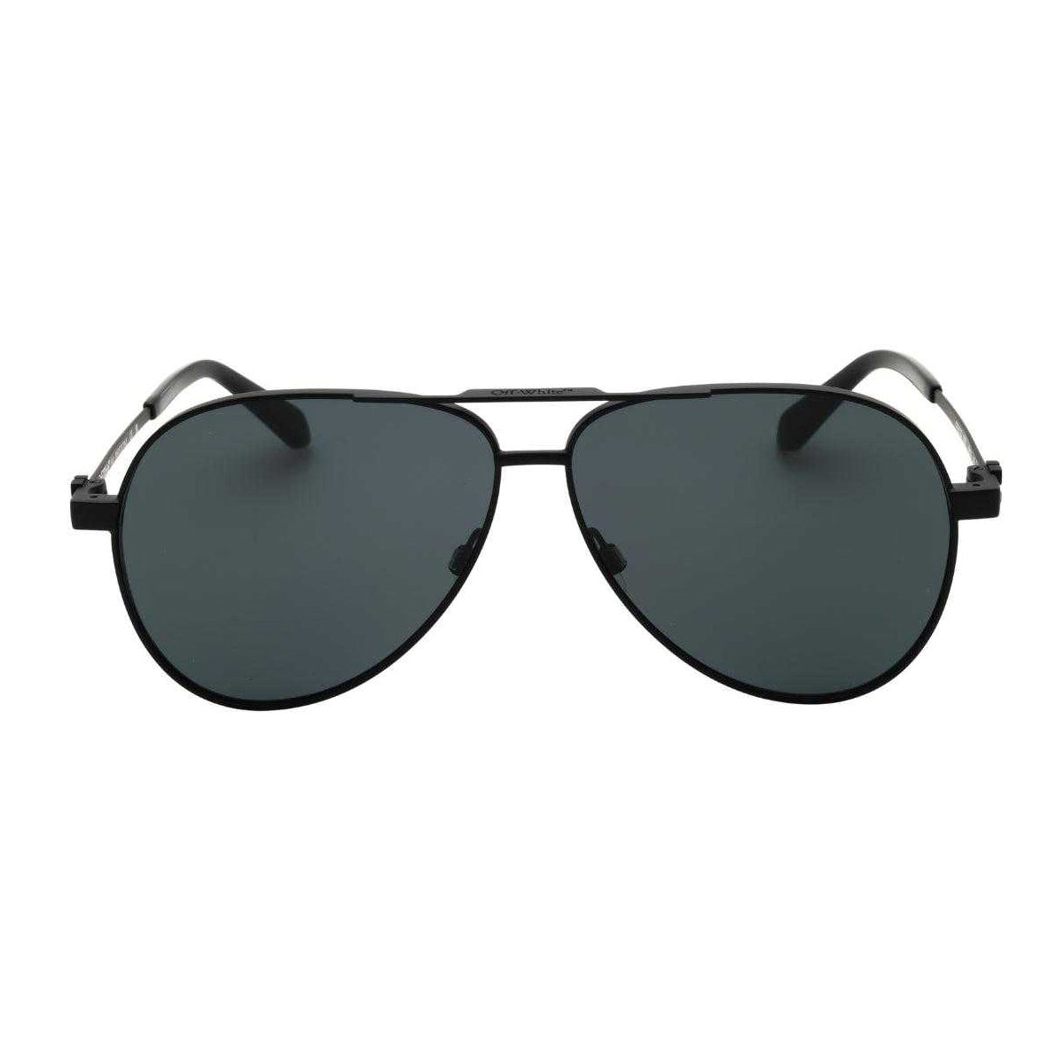Black - Back - Off White Unisex Adult Ruston L Mirrored Sunglasses