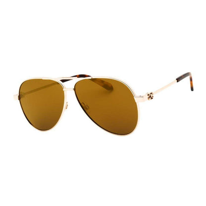 Gold - Front - Off White Unisex Adult Ruston L Mirrored Sunglasses