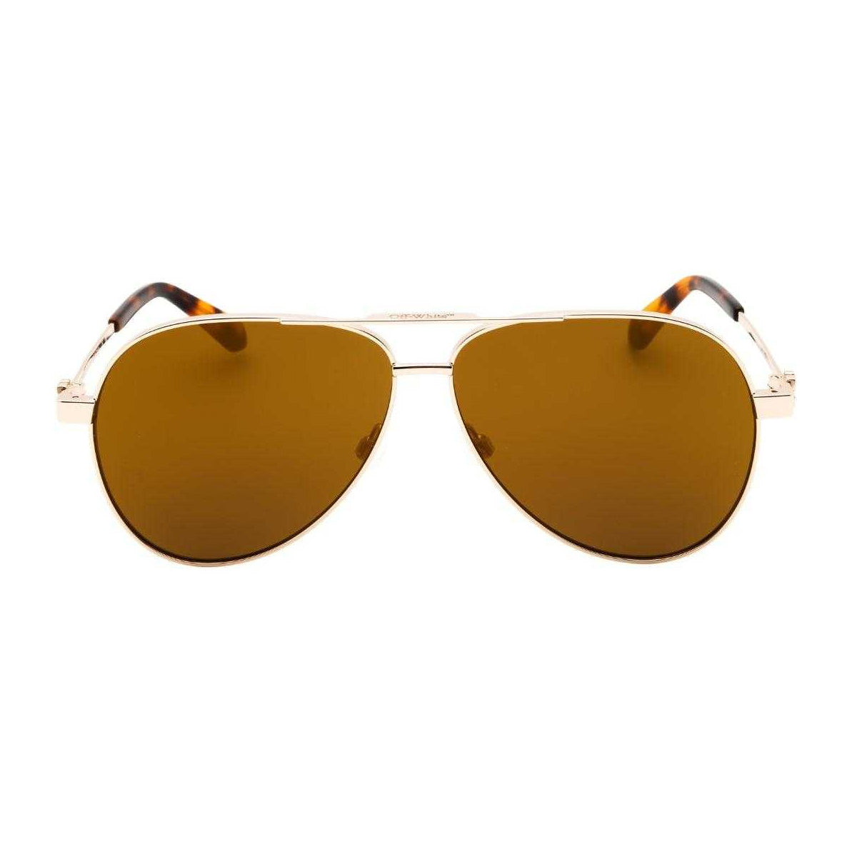 Gold - Back - Off White Unisex Adult Ruston L Mirrored Sunglasses