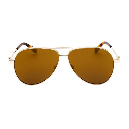Gold - Back - Off White Unisex Adult Ruston L Mirrored Sunglasses
