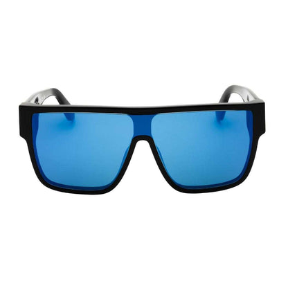 Black-Blue - Back - Off White Unisex Adult Syracuse Mirrored Sunglasses