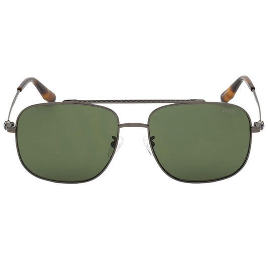 Green - Front - BMW Mens Metal Shiny Sunglasses