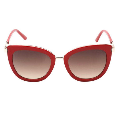 Red-Brown - Back - Guess Womens-Ladies Gradient Sunglasses