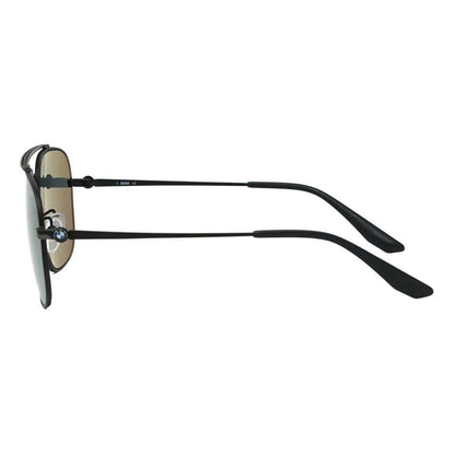 Black - Side - BMW Mens Matte Pilot Sunglasses