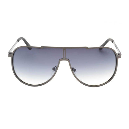 Dark Silver - Back - Guess Mens Shield Smoke Gradient Sunglasses