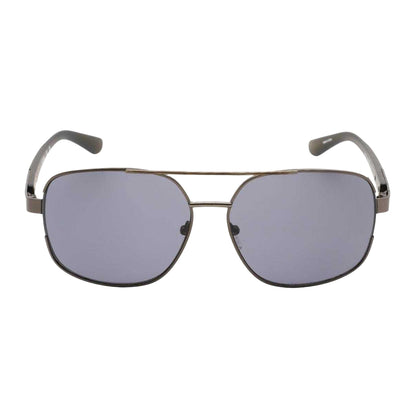Dark Silver - Front - Guess Mens GF0227 08A Smoke Sunglasses
