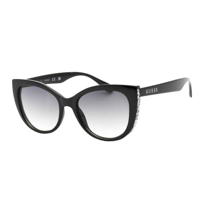 Black - Back - Guess Womens-Ladies Diamante Sunglasses