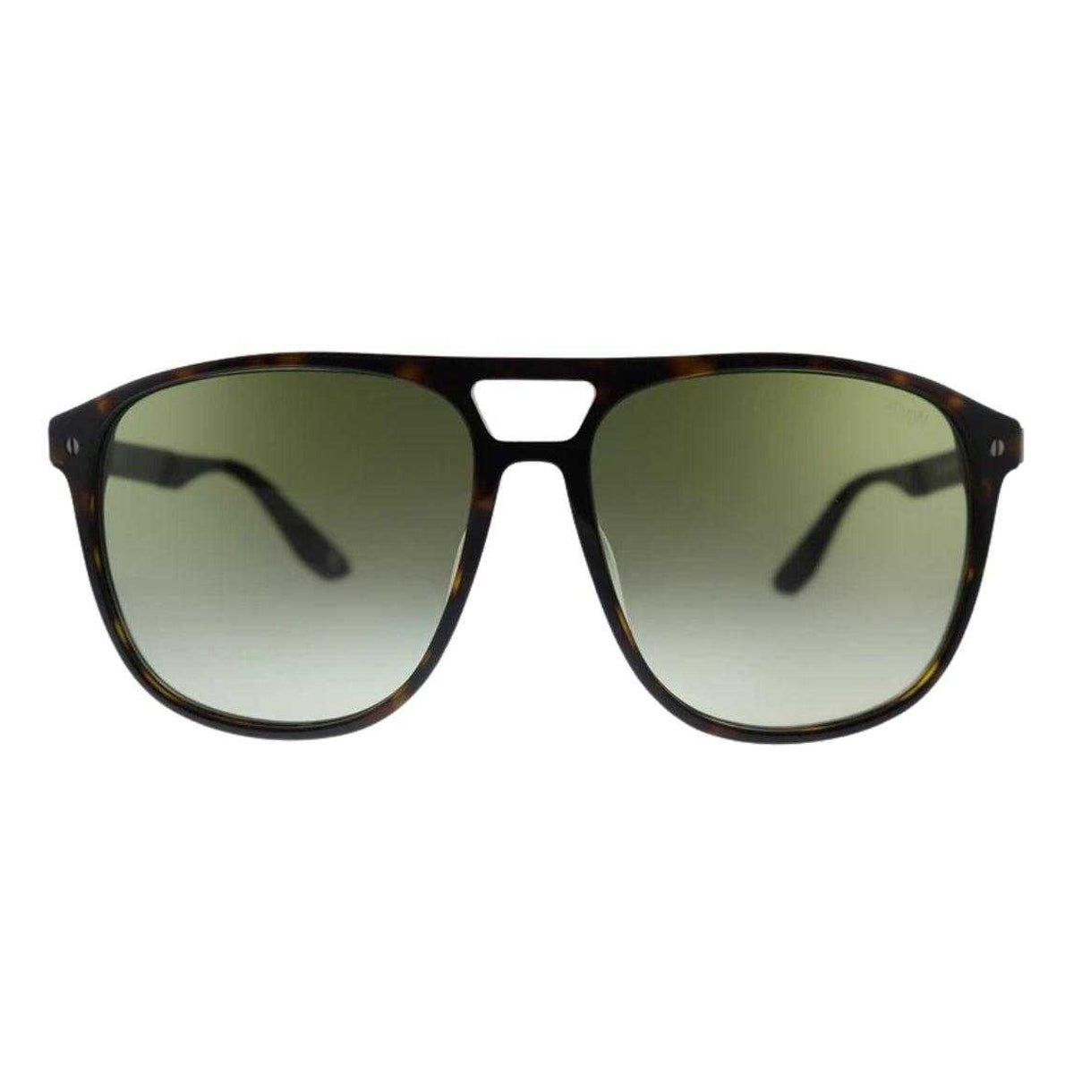 Brown-Green - Front - BMW Mens Havana Gradient Sunglasses
