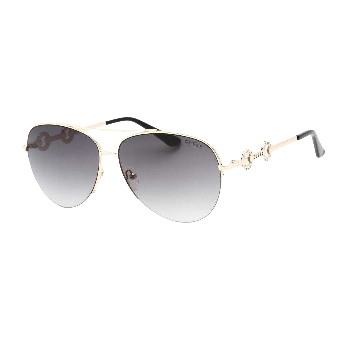 Gold-Brown - Back - Guess Womens-Ladies Smoke Gradient Sunglasses