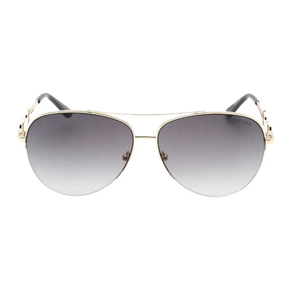 Gold-Brown - Front - Guess Womens-Ladies Smoke Gradient Sunglasses
