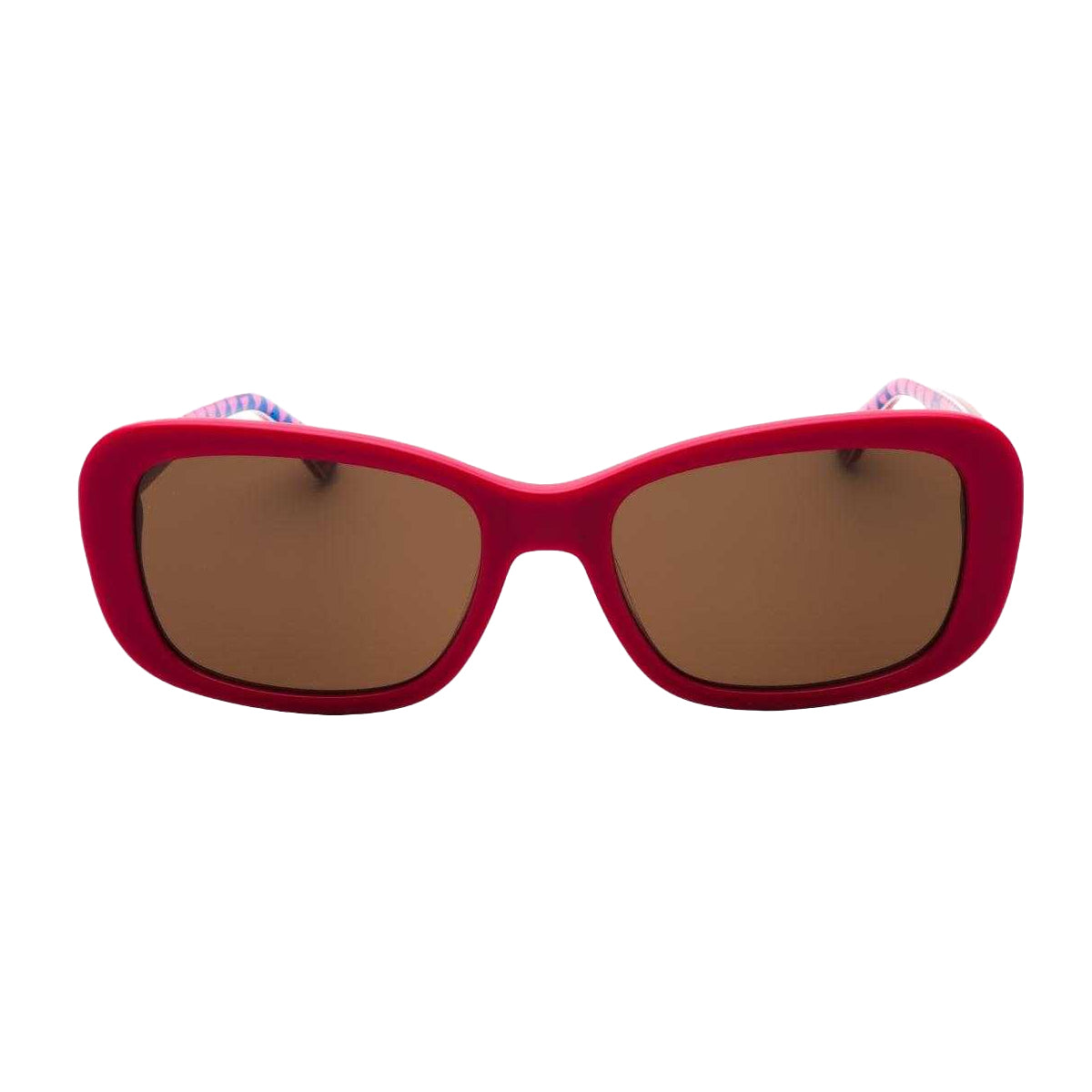 Fuchsia Pink-Brown - Front - Love Moschino Womens-Ladies Framed Sunglasses