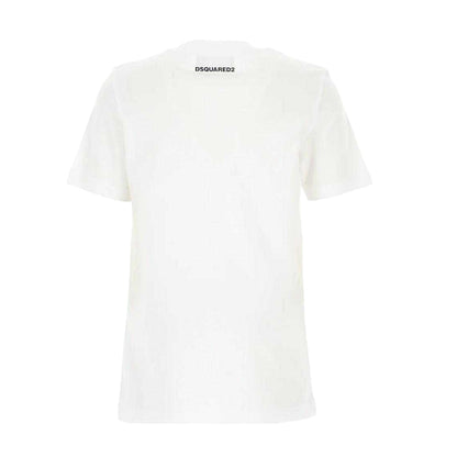 White - Back - DSquared2 Unisex Adult Caten Logo T-Shirt