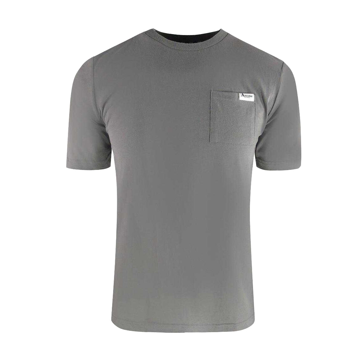 Grey - Front - Aquascutum Mens Active Pocket T-Shirt