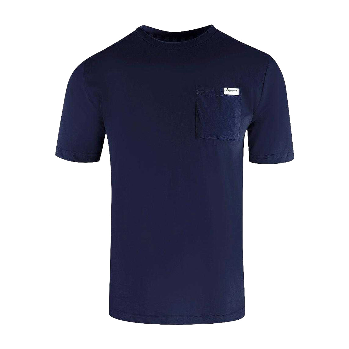 Navy Blue - Front - Aquascutum Mens Active Pocket T-Shirt