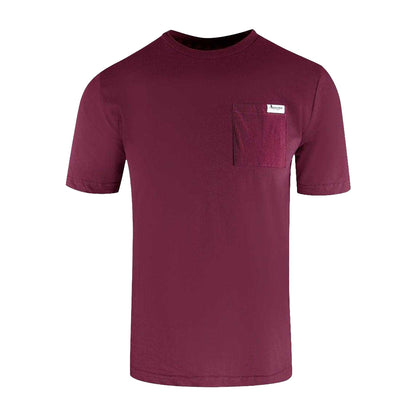 Burgundy - Front - Aquascutum Mens Active Pocket T-Shirt