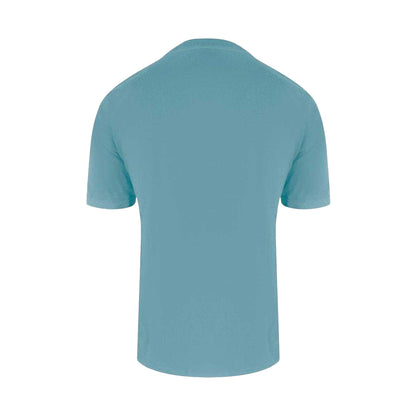 Blue - Back - Aquascutum Mens Active Piping Detail T-Shirt