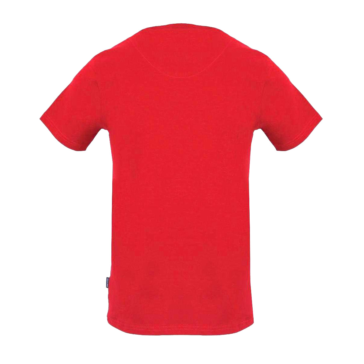 Red - Back - Aquascutum Mens Block Logo T-Shirt