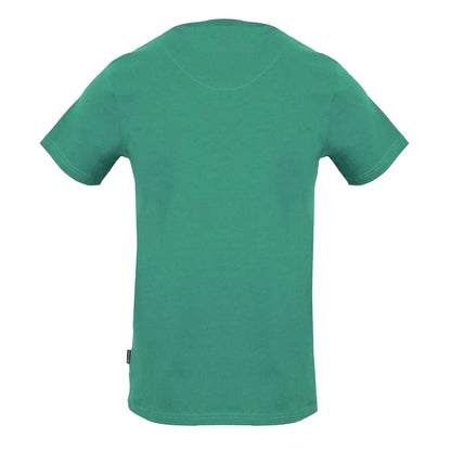 Green - Back - Aquascutum Mens London Bold Logo T-Shirt