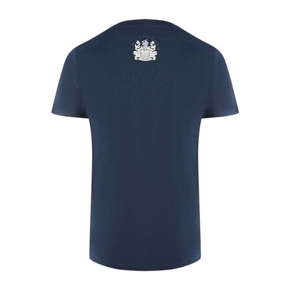 Navy Blue - Back - Aquascutum Mens London Embroidered Logo T-Shirt
