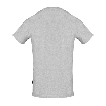 Grey - Back - Aquascutum Mens Reflective Logo T-Shirt