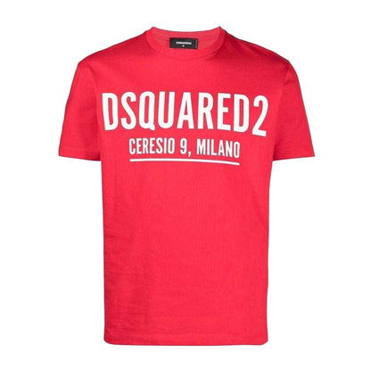 Pink - Front - DSquared2 Unisex Adult Ceresio 9 Logo Cool Fit T-Shirt