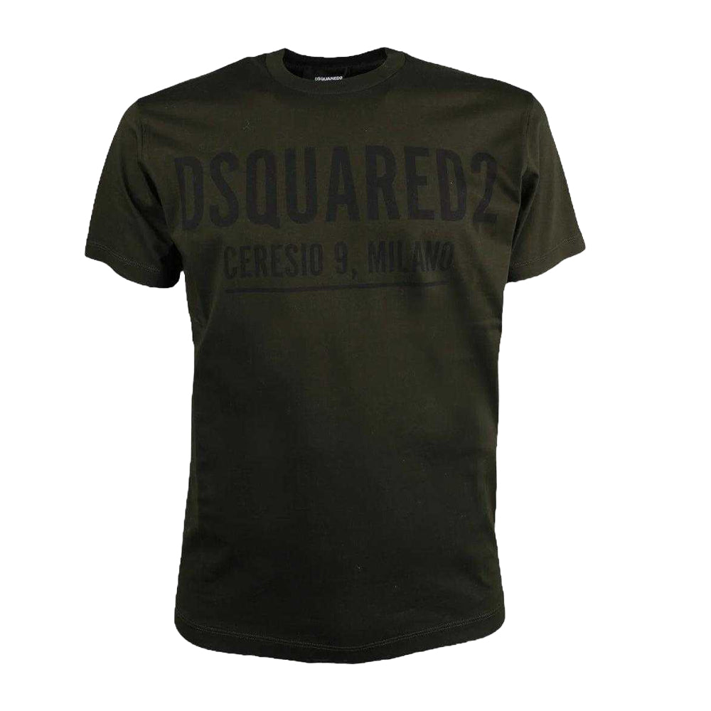 Black - Front - DSquared2 Unisex Adult Ceresio 9 Logo Cool Fit T-Shirt