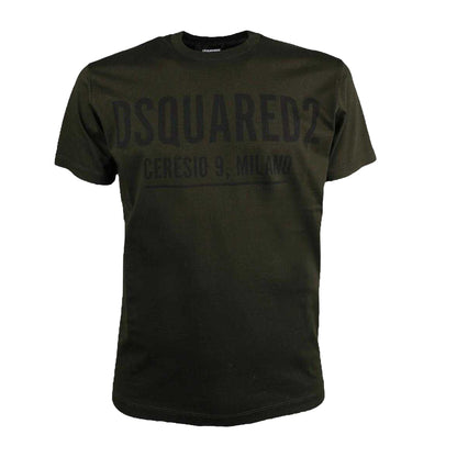 Black - Front - DSquared2 Unisex Adult Ceresio 9 Logo Cool Fit T-Shirt