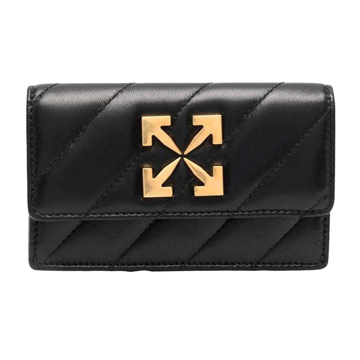 Black - Front - Off-White Jackhammer Leather Card Holder