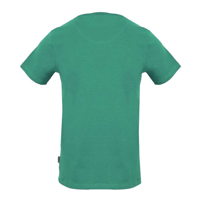 Green - Back - Aquascutum Mens Signature Logo T-Shirt