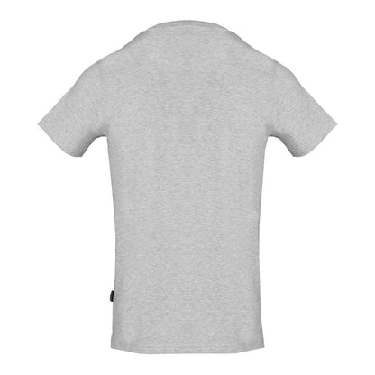 Grey - Back - Aquascutum Mens Signature Logo T-Shirt