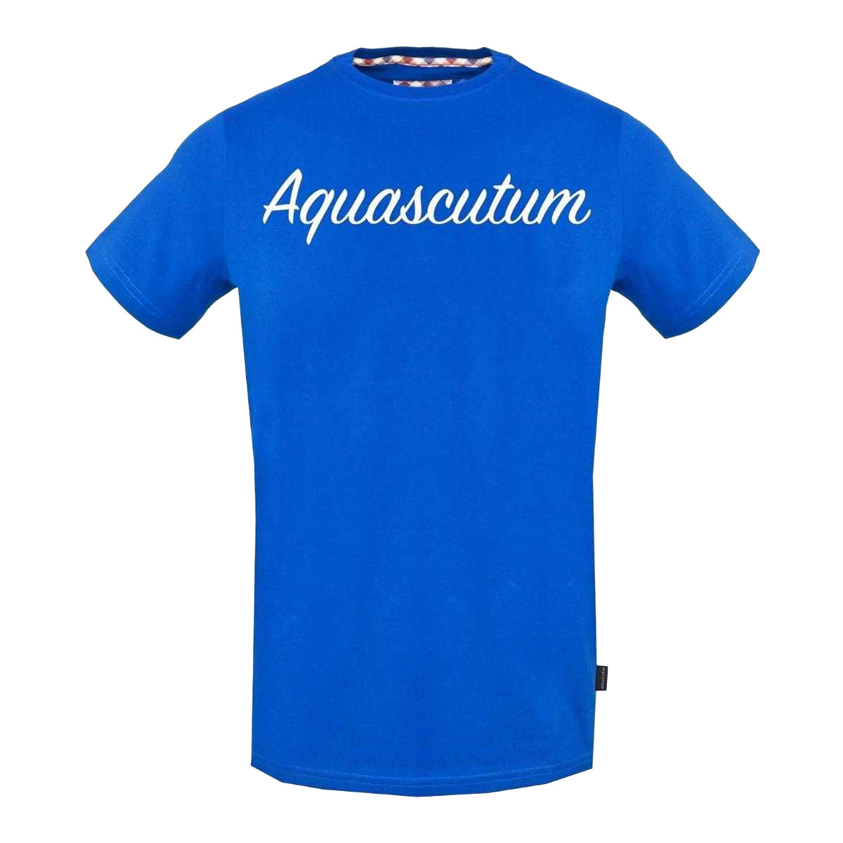Blue - Front - Aquascutum Mens Signature Logo T-Shirt