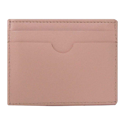 Pink - Back - Off-White Jackhammer Logo Leather Card Holder