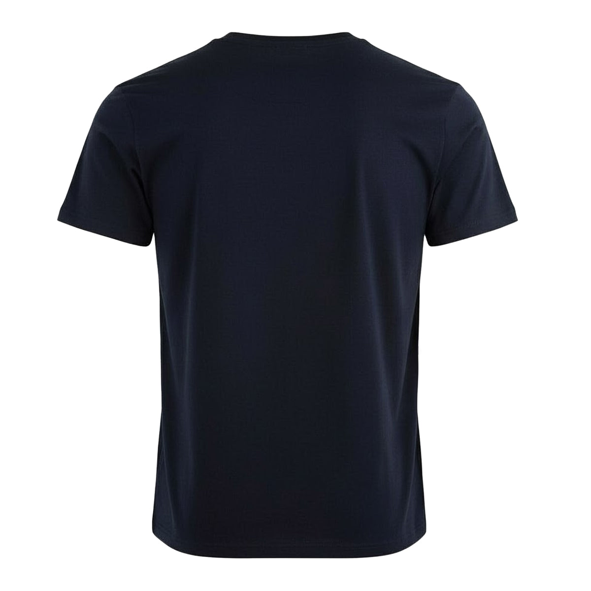 Navy - Back - Aquascutum Mens Aldis Checked Logo T-Shirt