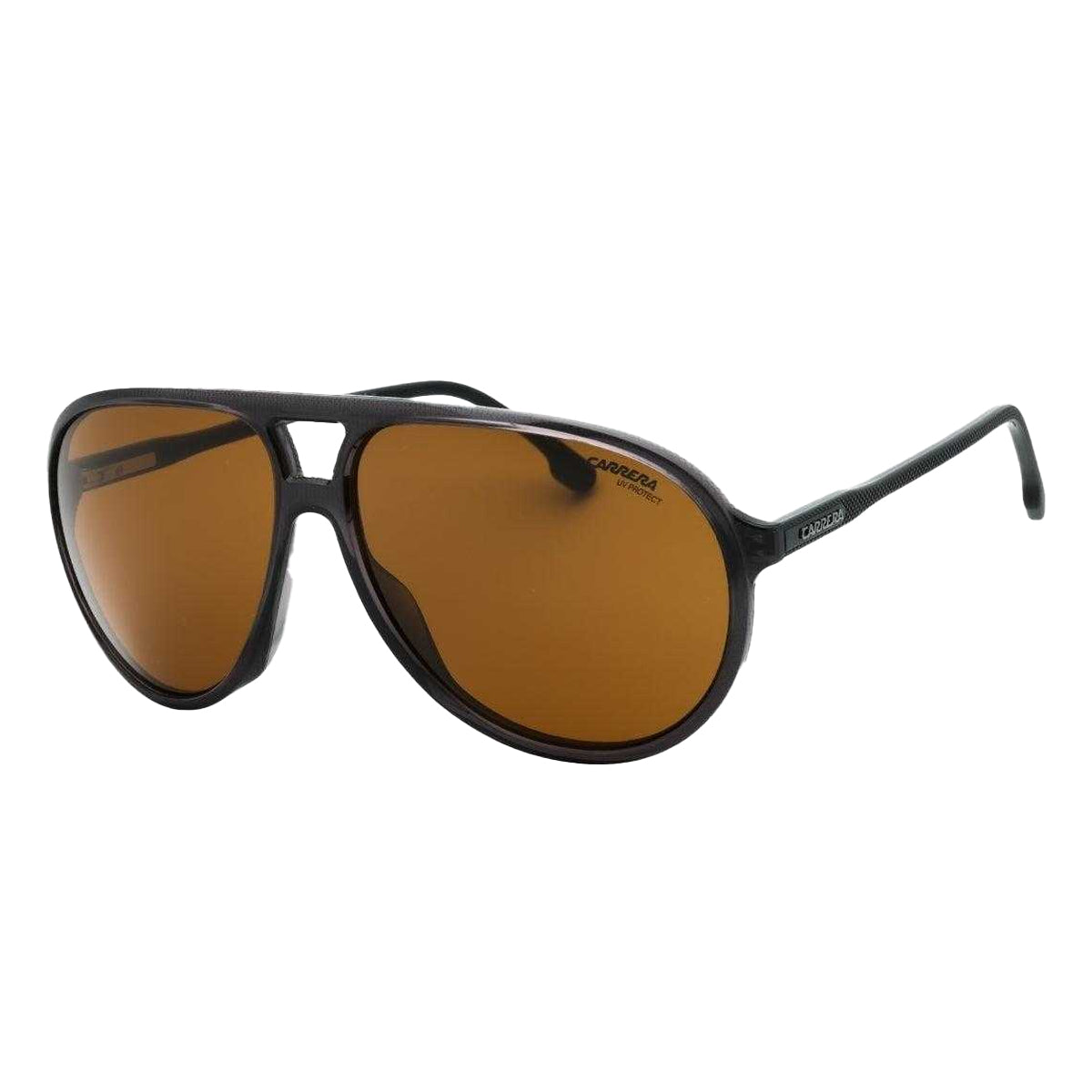 Grey-Brown - Front - Carrera Mens Polarised Sunglasses