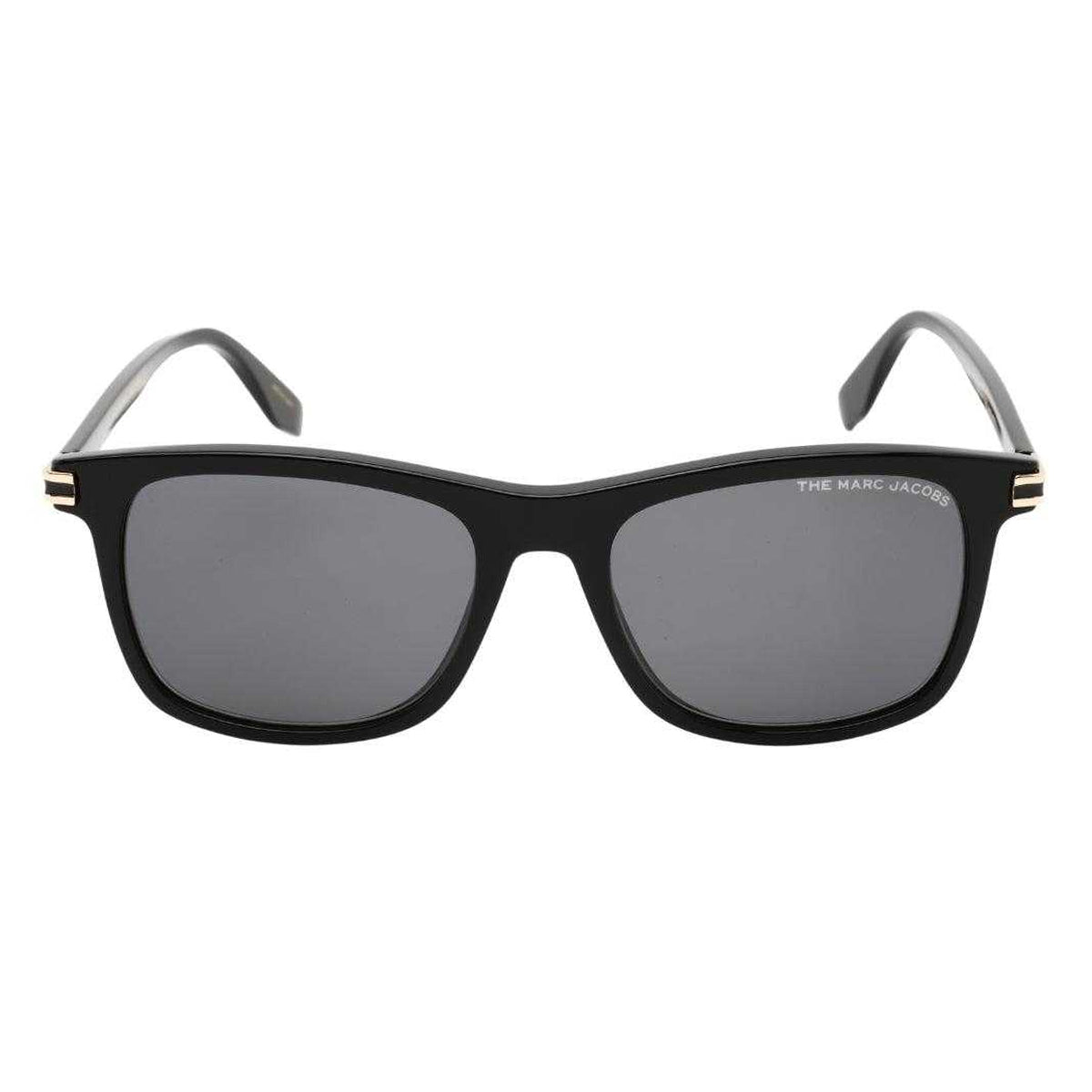 Black-Grey - Back - Marc Jacobs Mens Gold Detail Sunglasses