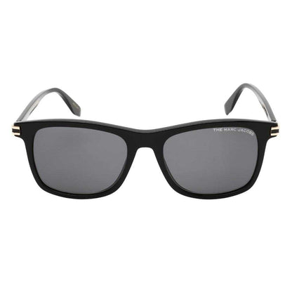 Black-Grey - Back - Marc Jacobs Mens Gold Detail Sunglasses