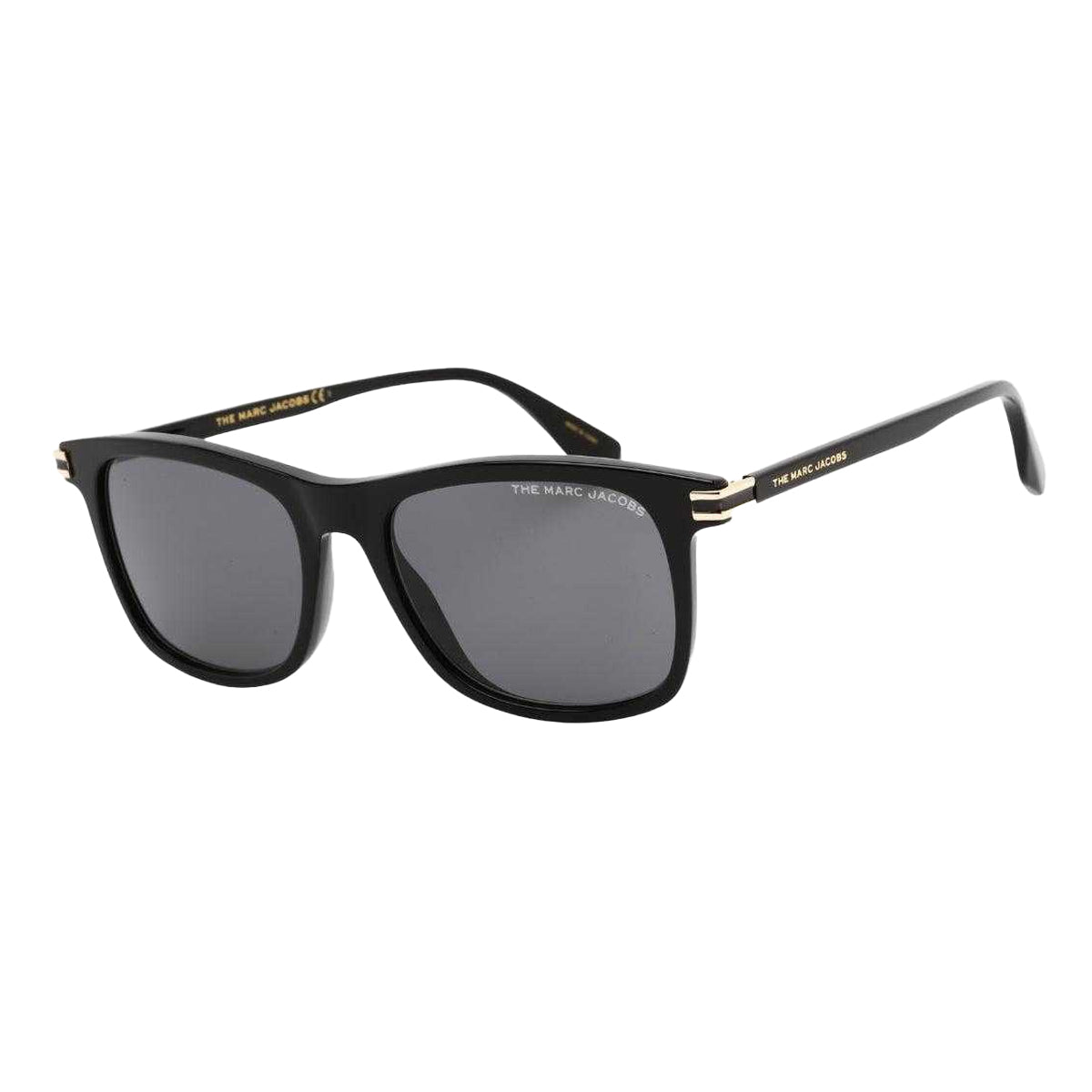 Black-Grey - Front - Marc Jacobs Mens Gold Detail Sunglasses