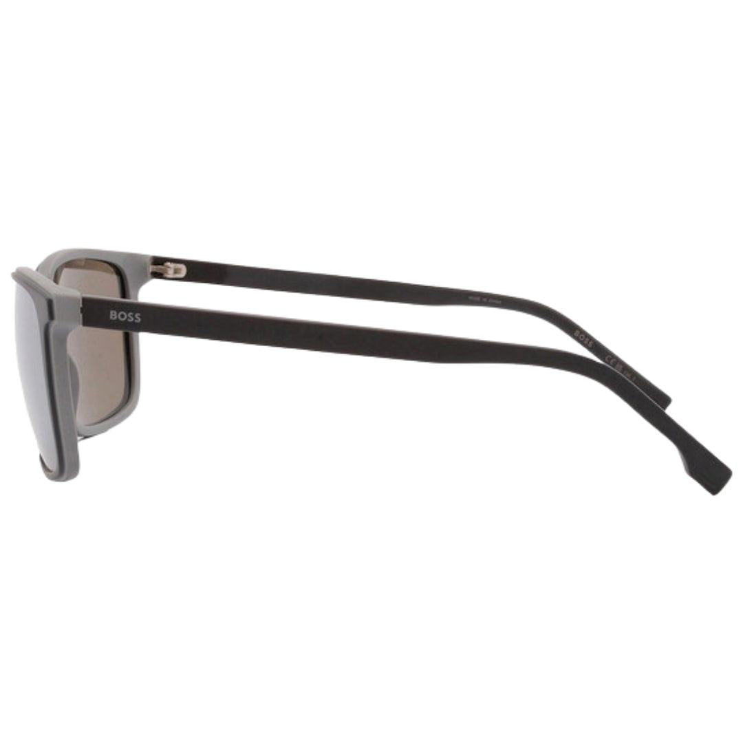 Black - Back - Hugo Boss Mens 1556 0O6W T4 Rectangular Sunglasses