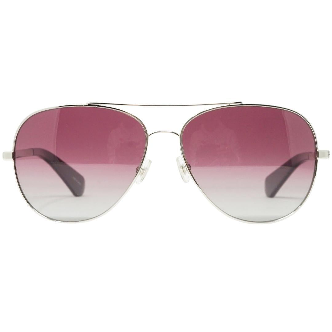 Silver-Burgundy - Front - Kate Spade Womens-Ladies Avaline Polarised Sunglasses