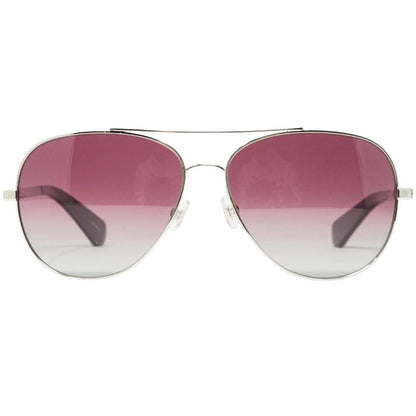 Silver-Burgundy - Front - Kate Spade Womens-Ladies Avaline Polarised Sunglasses