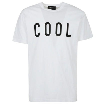 White - Front - DSquared2 Unisex Adult Cool Logo Printed T-Shirt