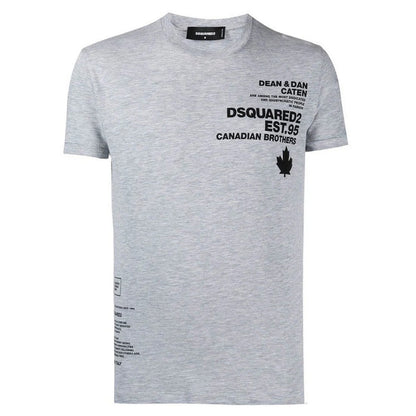Grey - Front - DSquared2 Unisex Adult Maple Leaf Logo T-Shirt