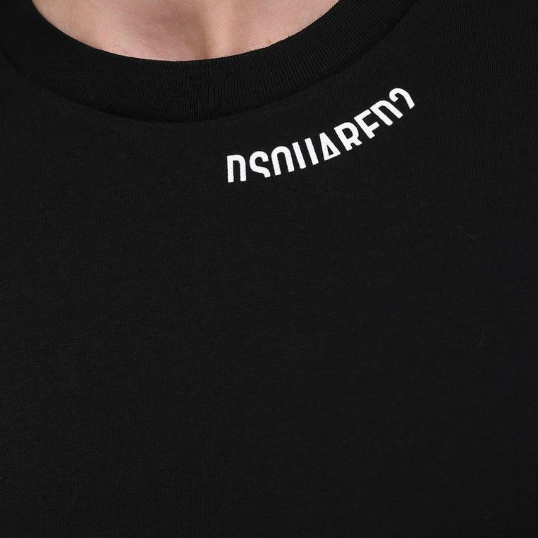Black - Side - DSquared2 Unisex Adult Logo Cool Fit T-Shirt