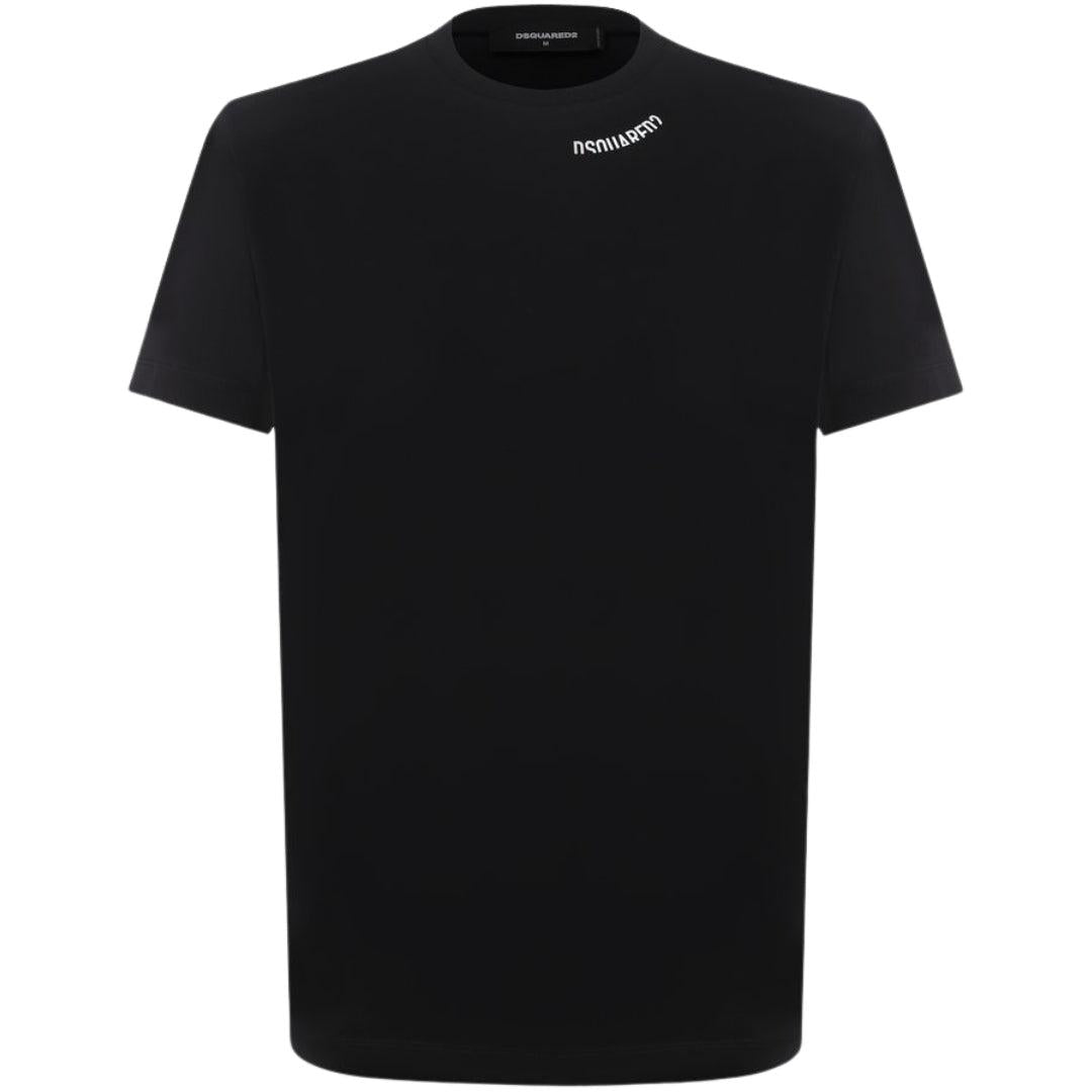 Black - Front - DSquared2 Unisex Adult Logo Cool Fit T-Shirt