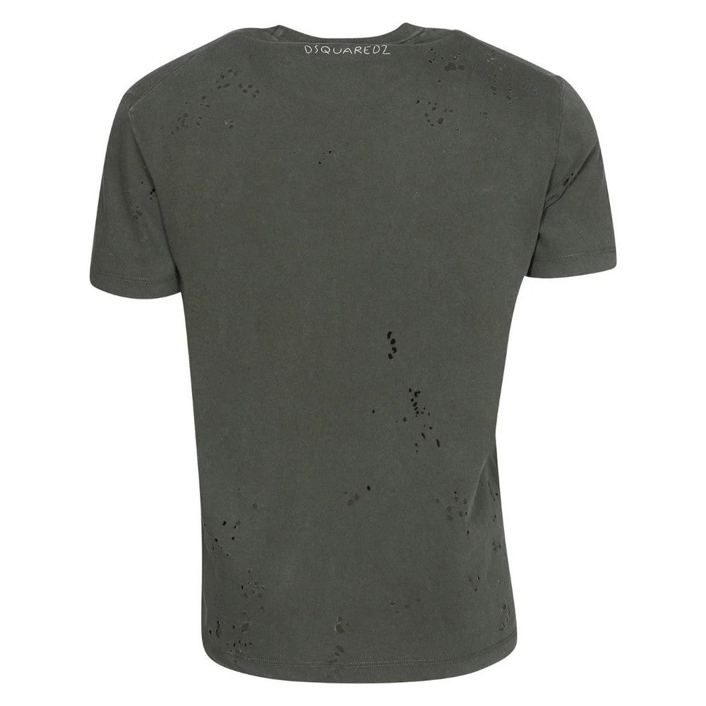 Military Green - Back - DSquared2 Unisex Adult I See You Logo T-Shirt