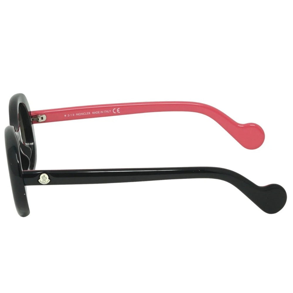 Black-Pink - Back - Moncler Womens-Ladies Ml0101 01B Sunglasses