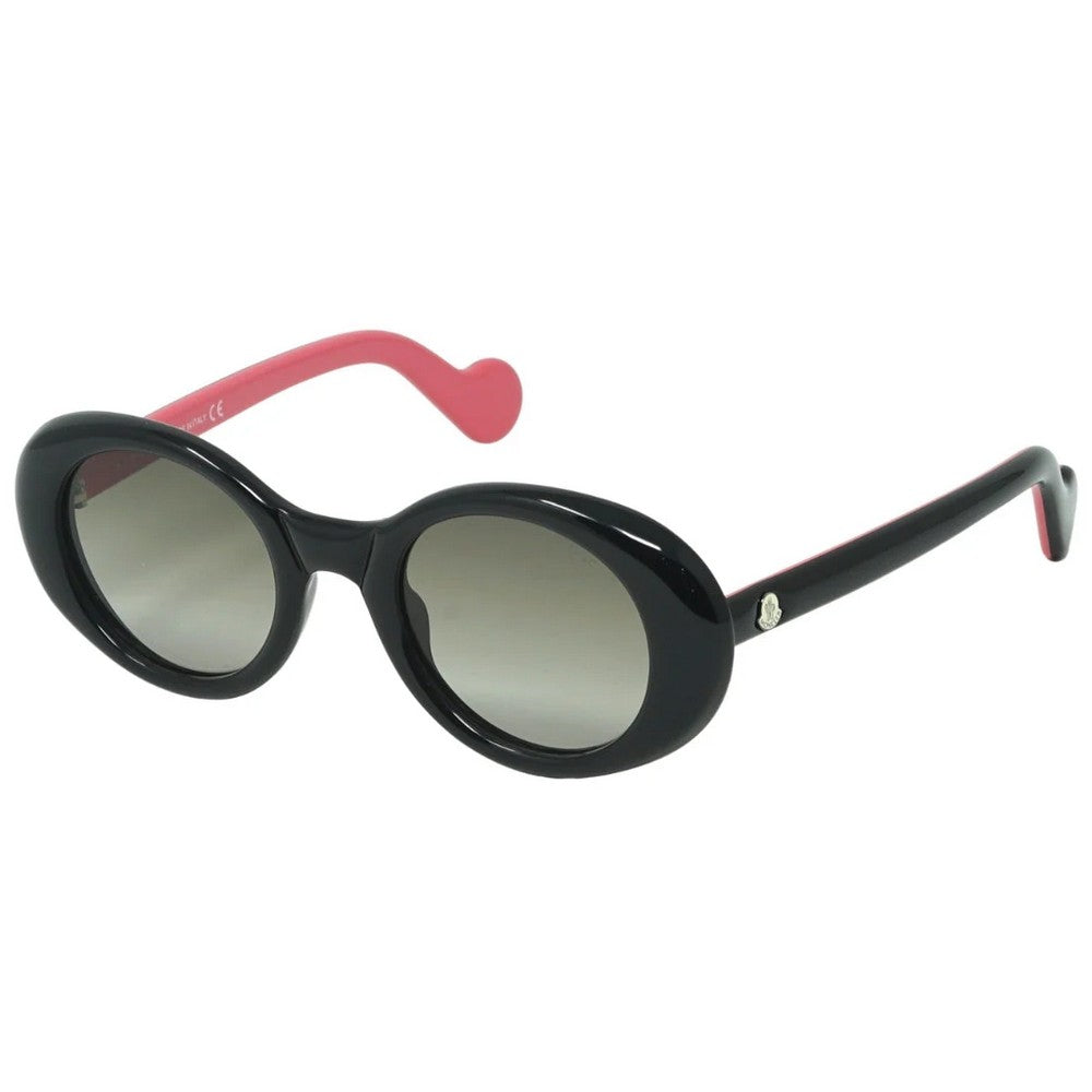 Black-Pink - Side - Moncler Womens-Ladies Ml0101 01B Sunglasses