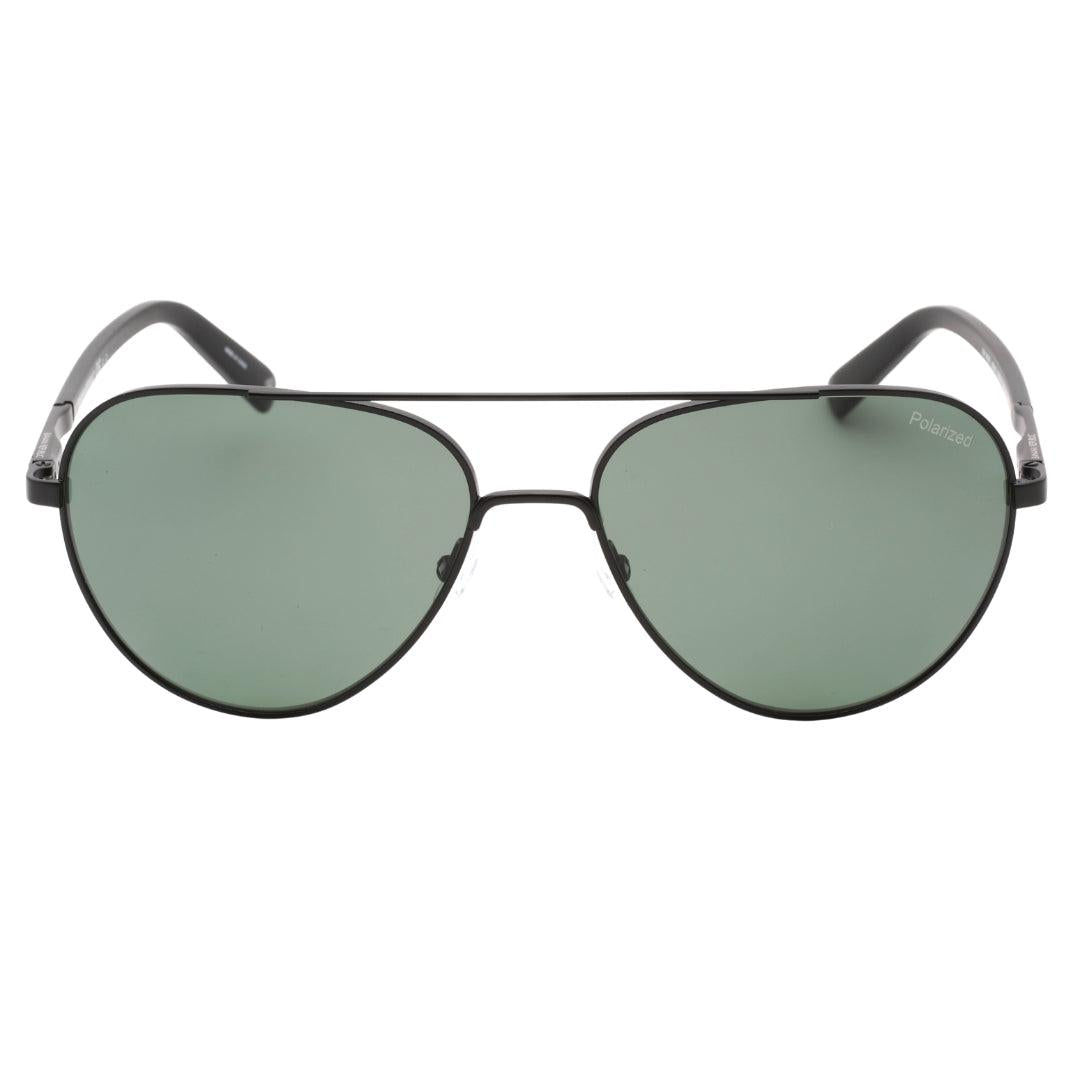 Matt Black-Green - Front - Banana Republic Mens Polarised Sunglasses